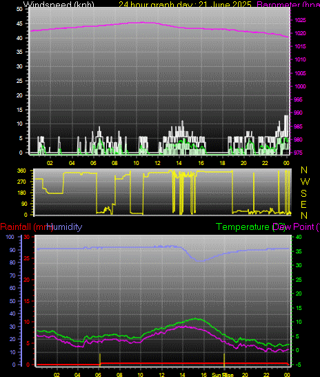24 Hour Graph for Day 21